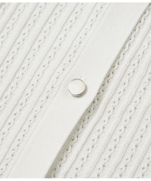 NEWYORKER L-SIZE / ニューヨーカー エルサイズ カーディガン・ボレロ | セルロースポリエステル天竺 メタルボタンクルーネックカーディガン | 詳細8