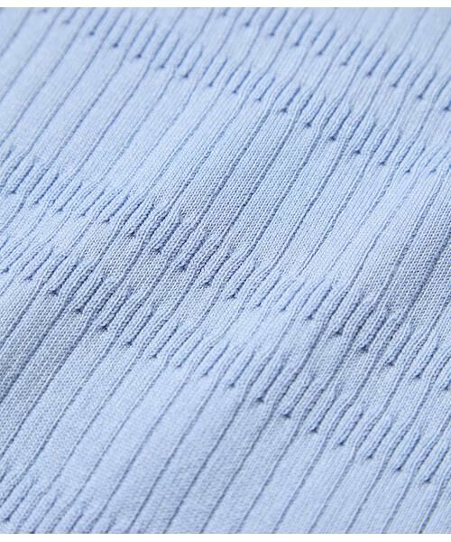 NEWYORKER L-SIZE / ニューヨーカー エルサイズ ニット・セーター | セルロースポリエステル リブクルーネック5分袖プルオーバー | 詳細6