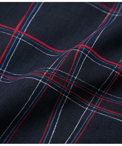 NEWYORKER L-SIZE / ニューヨーカー エルサイズ ミニ・ひざ丈スカート | シアースウィングチェック ゴムギャザースカート | 詳細11