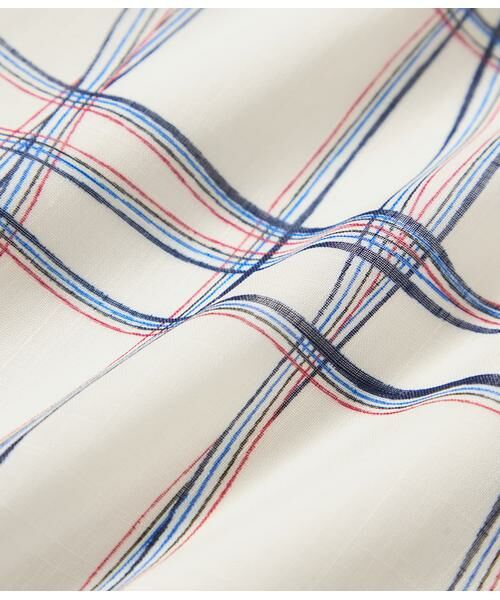 NEWYORKER L-SIZE / ニューヨーカー エルサイズ ミニ・ひざ丈スカート | シアースウィングチェック ゴムギャザースカート | 詳細6