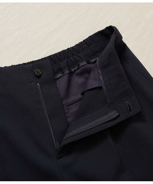 NEWYORKER L-SIZE / ニューヨーカー エルサイズ その他パンツ | リネンライクドライブレンド タックワイドパンツ(ネイビー) | 詳細6