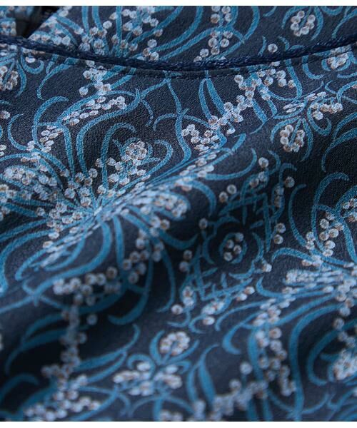 NEWYORKER L-SIZE / ニューヨーカー エルサイズ ミニ丈・ひざ丈ワンピース | ミモザプリント 半袖フレアワンピース | 詳細12