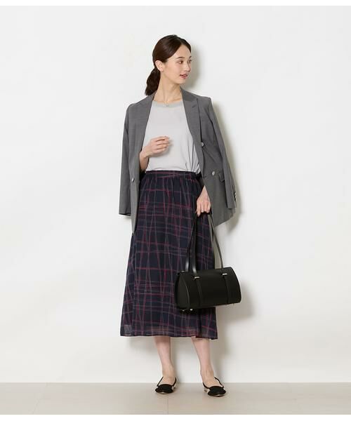 NEWYORKER L-SIZE / ニューヨーカー エルサイズ シャツ・ブラウス | ソフトジョーゼット Tブラウス | 詳細10