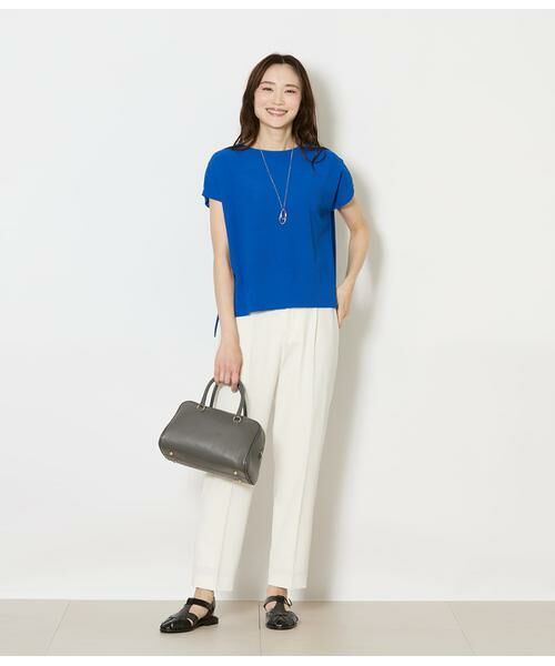 NEWYORKER L-SIZE / ニューヨーカー エルサイズ ニット・セーター | ポリナイロンブークレーホールガーメント(R) フレンチスリーブニットプルオーバー | 詳細13