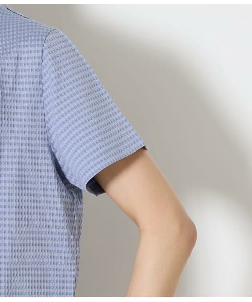 NEWYORKER L-SIZE / ニューヨーカー エルサイズ Tシャツ | 格子サッカータックTシャツ | 詳細4