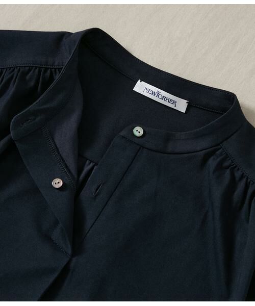 NEWYORKER L-SIZE / ニューヨーカー エルサイズ Tシャツ | プレーティング天竺  スタンドカラープルオーバー | 詳細6