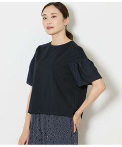 NEWYORKER L-SIZE / ニューヨーカー エルサイズ Tシャツ | プレーティング天竺 袖シャーリングプルオーバー