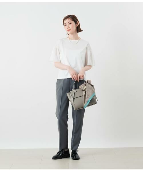 NEWYORKER L-SIZE / ニューヨーカー エルサイズ Tシャツ | プレーティング天竺 袖シャーリングプルオーバー | 詳細15