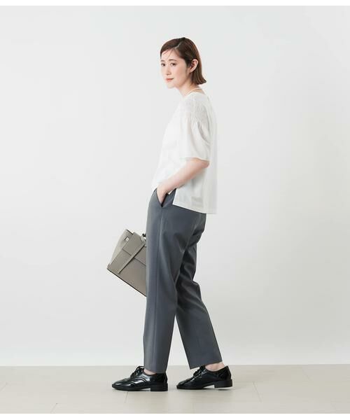 NEWYORKER L-SIZE / ニューヨーカー エルサイズ Tシャツ | プレーティング天竺 袖シャーリングプルオーバー | 詳細16