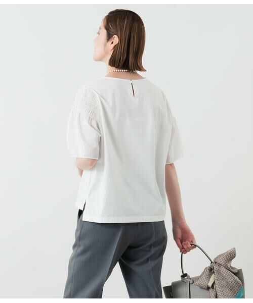 NEWYORKER L-SIZE / ニューヨーカー エルサイズ Tシャツ | プレーティング天竺 袖シャーリングプルオーバー | 詳細17