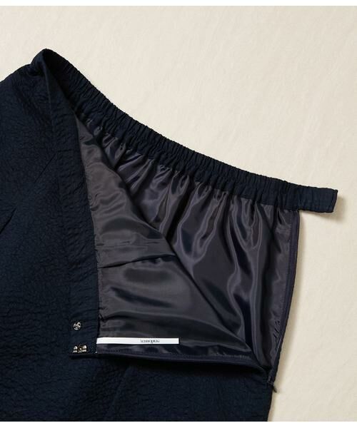 NEWYORKER L-SIZE / ニューヨーカー エルサイズ ミニ・ひざ丈スカート | タックセミAラインスカート レディース 後ろゴム コットン100% | 詳細3