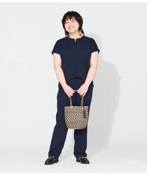 NEWYORKER L-SIZE / ニューヨーカー エルサイズ チノ・ワークパンツ | テーパードイージーパンツ レディース セットアップ対応 イージーケア | 詳細18