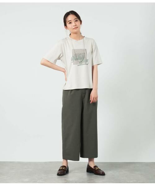 NEWYORKER L-SIZE / ニューヨーカー エルサイズ その他パンツ | ワイドクロップドパンツ レディース 手洗い可能 | 詳細19