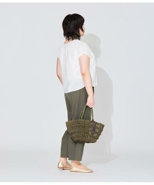 NEWYORKER L-SIZE / ニューヨーカー エルサイズ その他パンツ | ワイドクロップドパンツ レディース 手洗い可能 | 詳細21