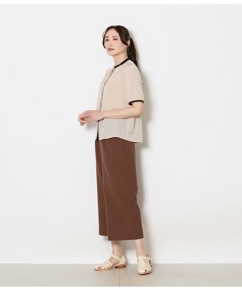 NEWYORKER L-SIZE / ニューヨーカー エルサイズ その他パンツ | ワイドクロップドパンツ レディース 手洗い可能 | 詳細8