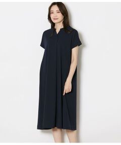 NEWYORKER L-SIZE / ニューヨーカー エルサイズ ミニ丈・ひざ丈ワンピース | スキッパーワンピース レディース イージーケア