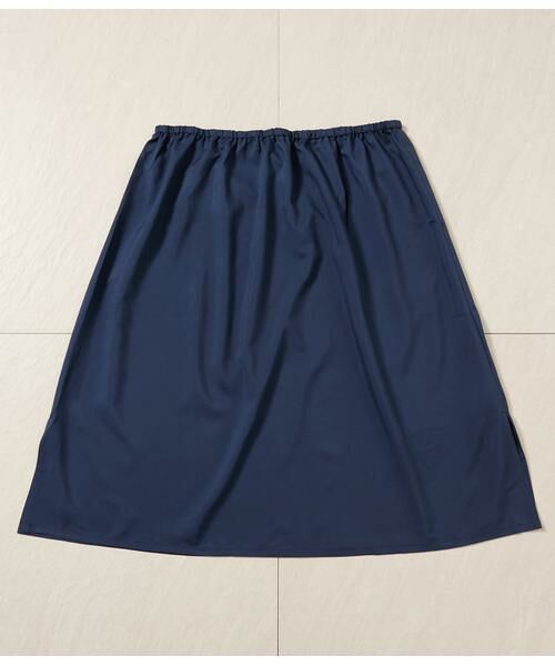 NEWYORKER L-SIZE / ニューヨーカー エルサイズ ミニ丈・ひざ丈ワンピース | 半袖シャツワンピース レディース リネンライク ペチコート付き | 詳細6