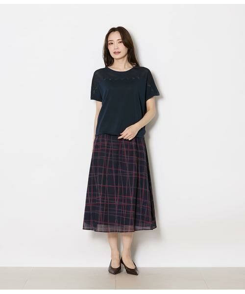 NEWYORKER L-SIZE / ニューヨーカー エルサイズ ニット・セーター | 透かし編み柄 ドルマンニットプルオーバー | 詳細13