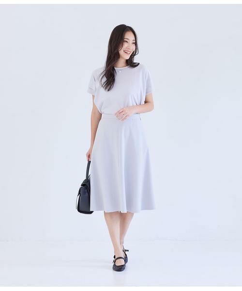 NEWYORKER L-SIZE / ニューヨーカー エルサイズ Tシャツ | シルケットストライプ タックドルマンプルオーバー | 詳細8