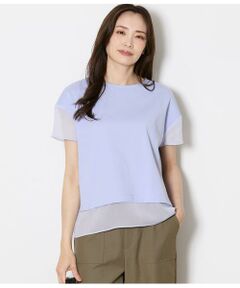 NEWYORKER L-SIZE / ニューヨーカー エルサイズ Tシャツ | 袖切替えカットソープルオーバー レディース 遮熱