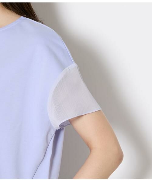 NEWYORKER L-SIZE / ニューヨーカー エルサイズ Tシャツ | 袖切替えカットソープルオーバー レディース 遮熱 | 詳細3