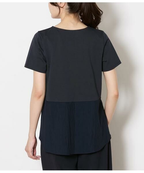 NEWYORKER L-SIZE / ニューヨーカー エルサイズ Tシャツ | プレーディング天竺 裾切替えカットソー | 詳細2