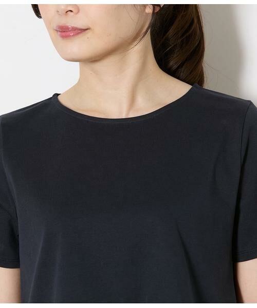 NEWYORKER L-SIZE / ニューヨーカー エルサイズ Tシャツ | プレーディング天竺 裾切替えカットソー | 詳細3