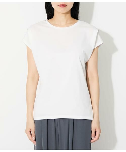 NEWYORKER L-SIZE / ニューヨーカー エルサイズ Tシャツ | シルケットストライプ 前後切替えプルオーバー | 詳細10