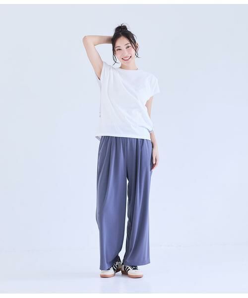 NEWYORKER L-SIZE / ニューヨーカー エルサイズ Tシャツ | シルケットストライプ 前後切替えプルオーバー | 詳細12