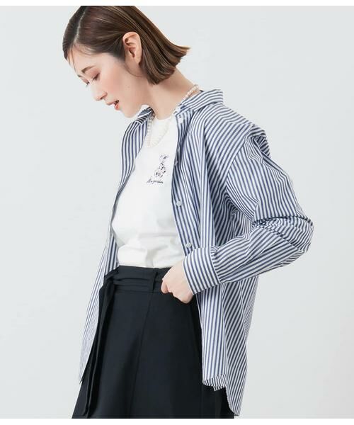 NEWYORKER L-SIZE / ニューヨーカー エルサイズ シャツ・ブラウス | ロンドンストライプ レギュラーカラー長袖シャツ | 詳細10