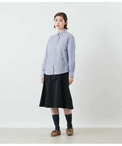 NEWYORKER L-SIZE / ニューヨーカー エルサイズ シャツ・ブラウス | ロンドンストライプ レギュラーカラー長袖シャツ | 詳細11