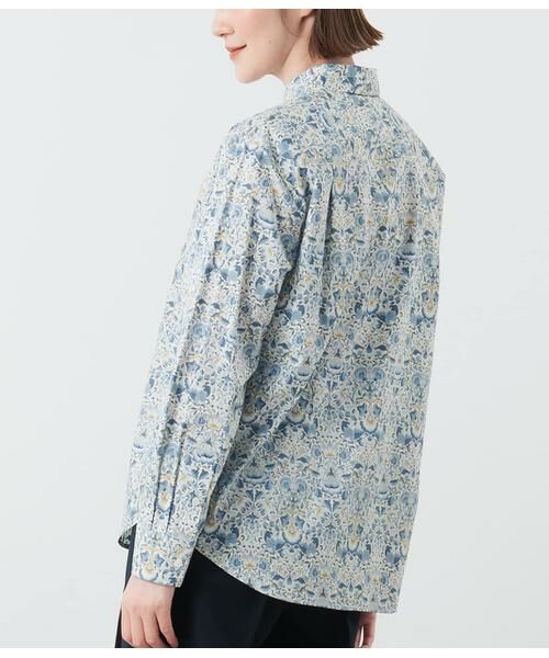 NEWYORKER L-SIZE / ニューヨーカー エルサイズ シャツ・ブラウス | リバティLoddenプリント レギュラーカラー長袖シャツ | 詳細2