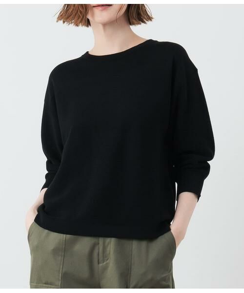 NEWYORKER L-SIZE / ニューヨーカー エルサイズ ニット・セーター | コットンポリエステル ガーター編みニットプルオーバー | 詳細12