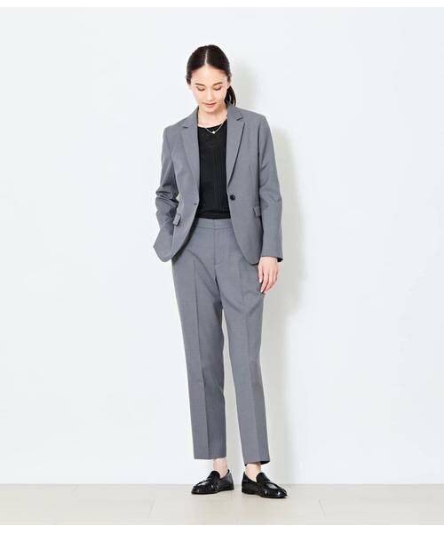 NEWYORKER L-SIZE / ニューヨーカー エルサイズ カットソー | シルケットスムース ヨークレース7分袖カットソー | 詳細14