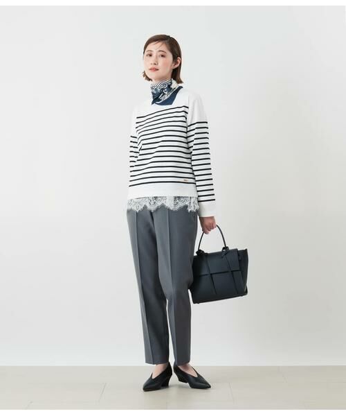 NEWYORKER L-SIZE / ニューヨーカー エルサイズ カットソー | パネルボーダー バスクTシャツ | 詳細10