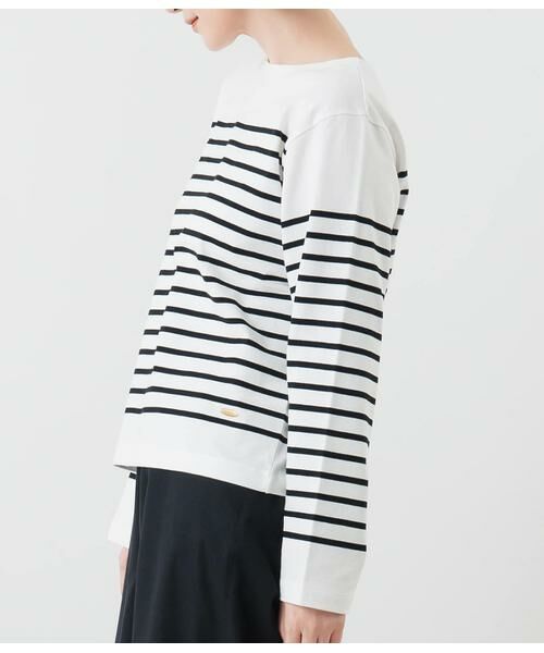 NEWYORKER L-SIZE / ニューヨーカー エルサイズ カットソー | パネルボーダー バスクTシャツ | 詳細2