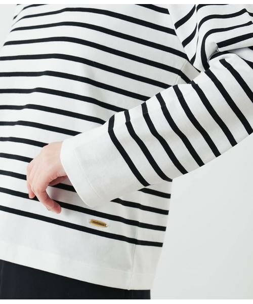 NEWYORKER L-SIZE / ニューヨーカー エルサイズ カットソー | パネルボーダー バスクTシャツ | 詳細6