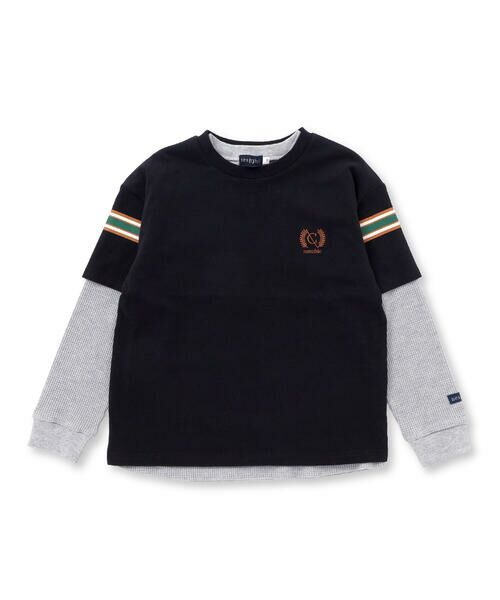 nexchic / ネクシック Tシャツ | 天竺半袖+ワッフル長袖Tシャツセット(110~150cm) | 詳細5