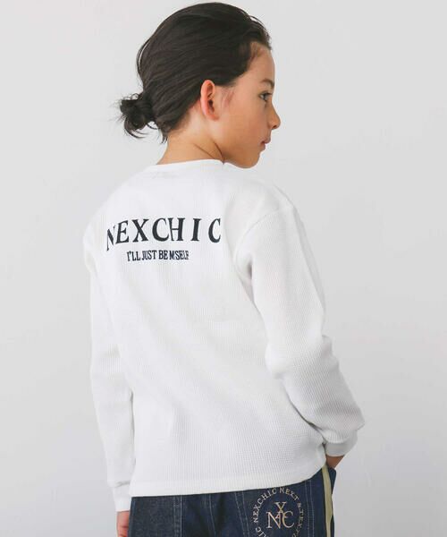 nexchic / ネクシック Tシャツ | 天竺半袖+ワッフル長袖Tシャツセット(110~150cm) | 詳細11