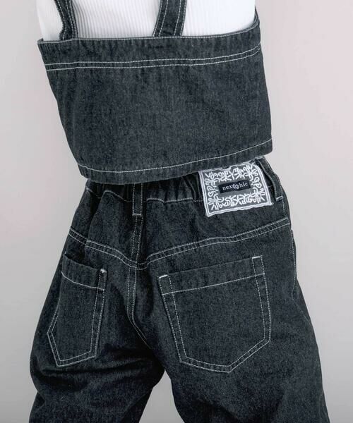 nexchic / ネクシック その他トップス | デニムビスチェ+パンツセットアップ(110~150cm) | 詳細4