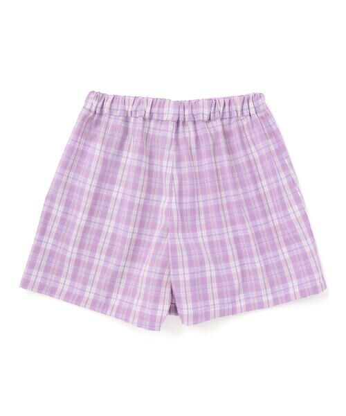 nexchic / ネクシック シャツ・ブラウス | チェック柄半袖シャツ+プリーツスカパンセット(110~150cm) | 詳細15