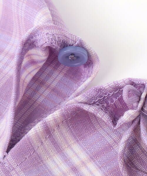 nexchic / ネクシック シャツ・ブラウス | チェック柄半袖シャツ+プリーツスカパンセット(110~150cm) | 詳細18