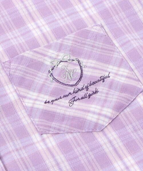 nexchic / ネクシック シャツ・ブラウス | チェック柄半袖シャツ+プリーツスカパンセット(110~150cm) | 詳細20