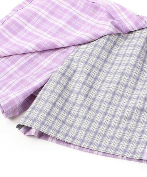 nexchic / ネクシック シャツ・ブラウス | チェック柄半袖シャツ+プリーツスカパンセット(110~150cm) | 詳細23