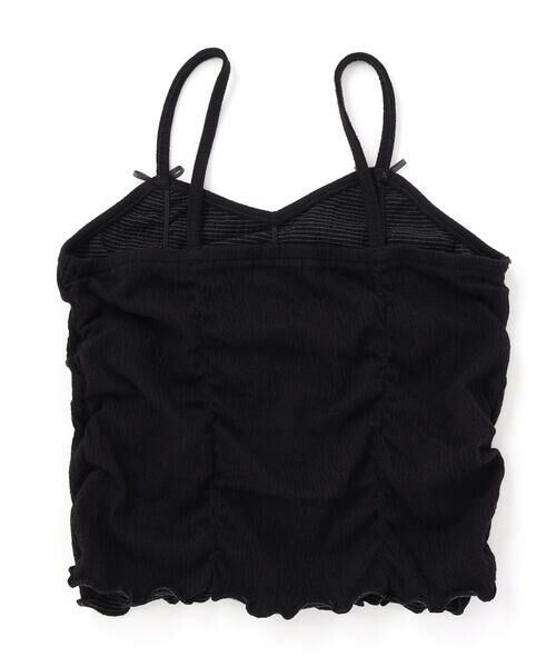 nexchic / ネクシック Tシャツ | リボン付きギャザーキャミ+スパンテレコ半袖Tシャツセット(110~150cm) | 詳細24