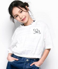 nexchic / ネクシック Tシャツ | ボーダーテレコタンクトップ+シアー天竺Tシャツセット(110~150cm)