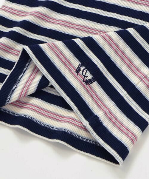 nexchic / ネクシック Tシャツ | ボーダーテレコタンクトップ+シアー天竺Tシャツセット(110~150cm) | 詳細9