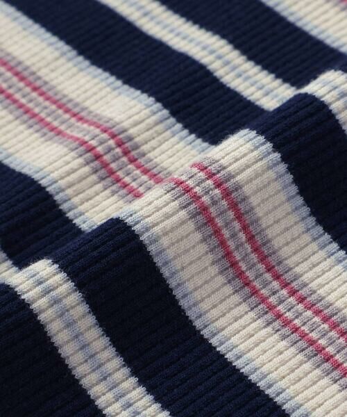 nexchic / ネクシック Tシャツ | ボーダーテレコタンクトップ+シアー天竺Tシャツセット(110~150cm) | 詳細10