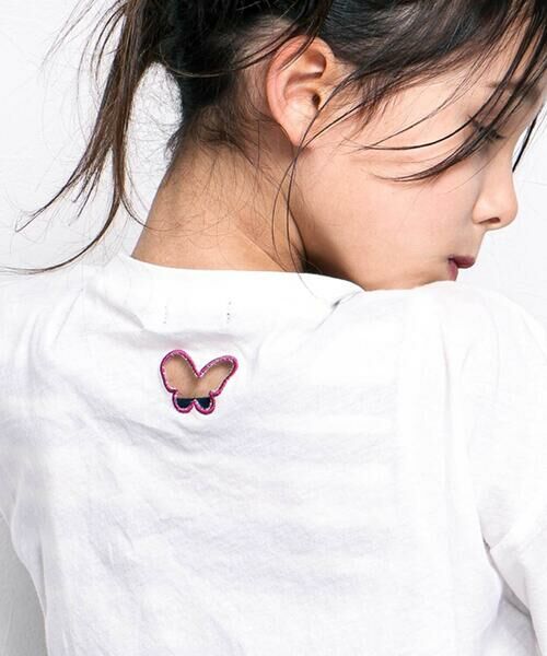 nexchic / ネクシック Tシャツ | ボーダーテレコタンクトップ+シアー天竺Tシャツセット(110~150cm) | 詳細1