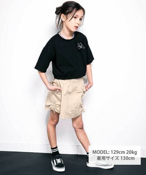 nexchic / ネクシック Tシャツ | ボーダーテレコタンクトップ+シアー天竺Tシャツセット(110~150cm) | 詳細18